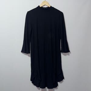 Cupio black ruffle dress women’s size medium